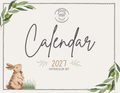 Watercolor Miller Farm 2027 Calendar- farmhouse calendar