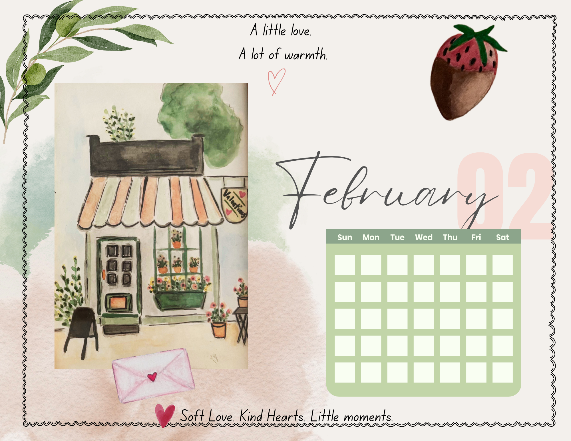 Watercolor Miller Farm 2027 Calendar- farmhouse calendar
