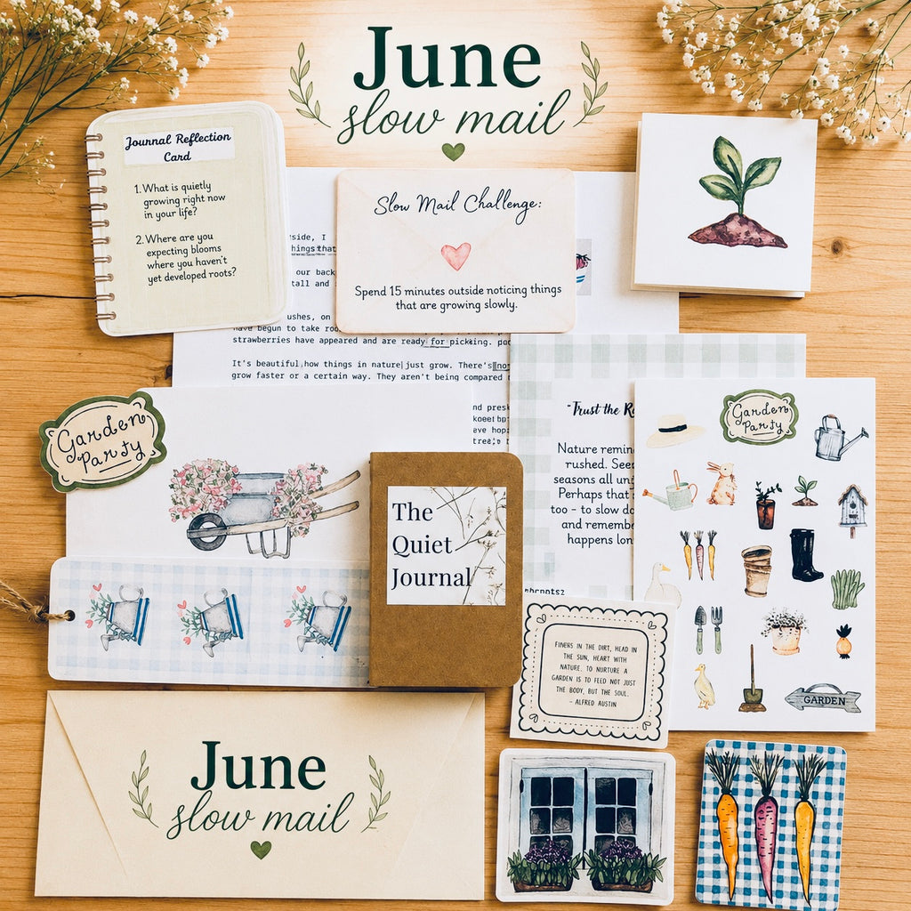The Miller Farm Slow Mail Journey/ Monthly Membership/ Monthly Subscription/ farmhouse Snail Mail
