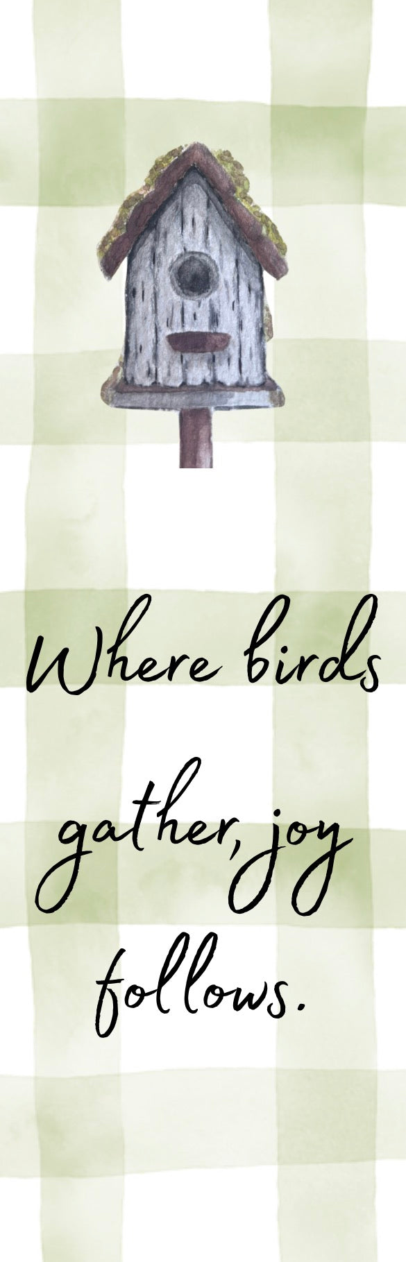 Simple Joys Bird House Watercolor Stationery Gift Set Art Print, Notepad, Bookmark, Note Cards & Mini Cards