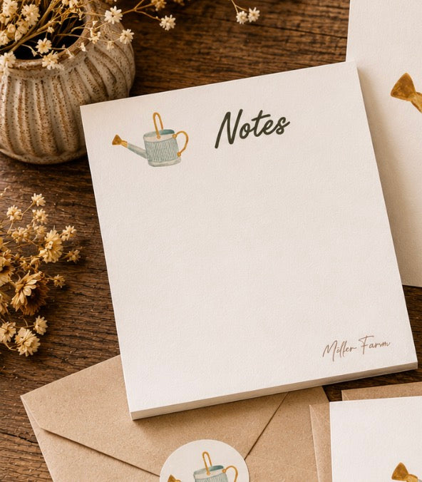 Simple Joys Watering Can Watercolor Stationery Gift Set
Art Print, Notepad, Bookmark, Note Cards & Mini Cards