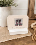 Farmhouse Wood - White Card Holder