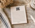 Watercolor Window with Flowers Note Pad- farmhouse lined notepad