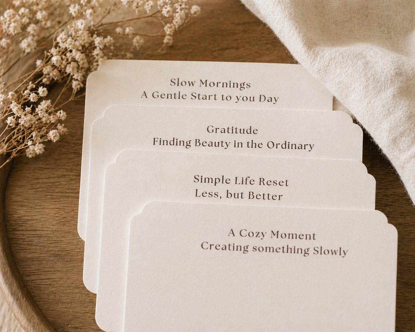 Watercolor Daily Reflection Cards- farmhouse reflection cards