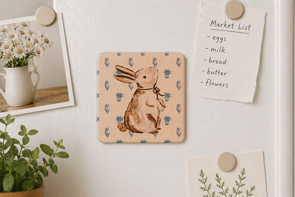 Watercolor Slow Living Magnet- farmhouse Art Print Magnet