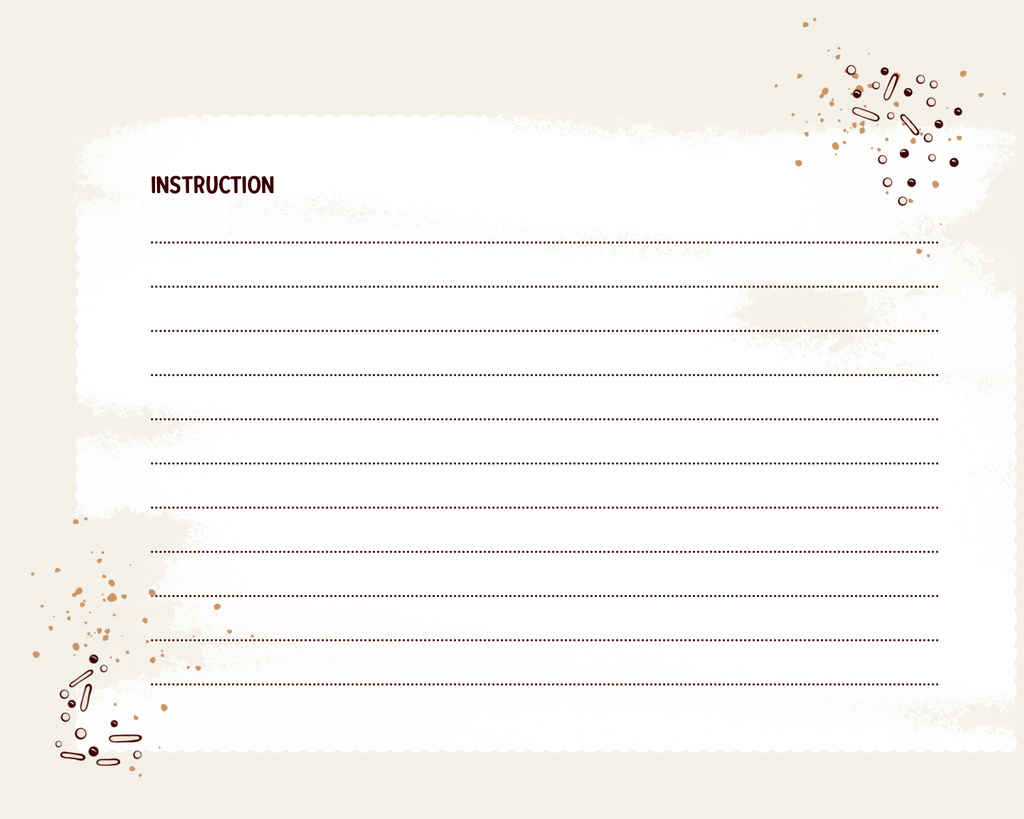 Watercolor Slow Living Recipe Cards- farmhouse lined recipe cards