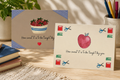 Watercolor Teacher Themed Greeting Cards - Farmhouse Teacher themed greeting cards