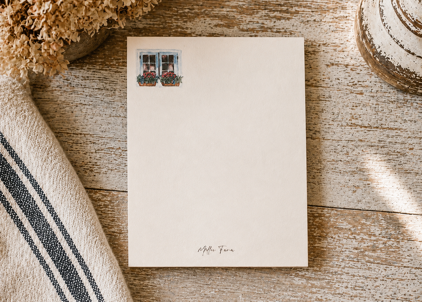 Simple Joys Watercolor Stationery Gift Set | Art Print, Notepad, Bookmark & Cards