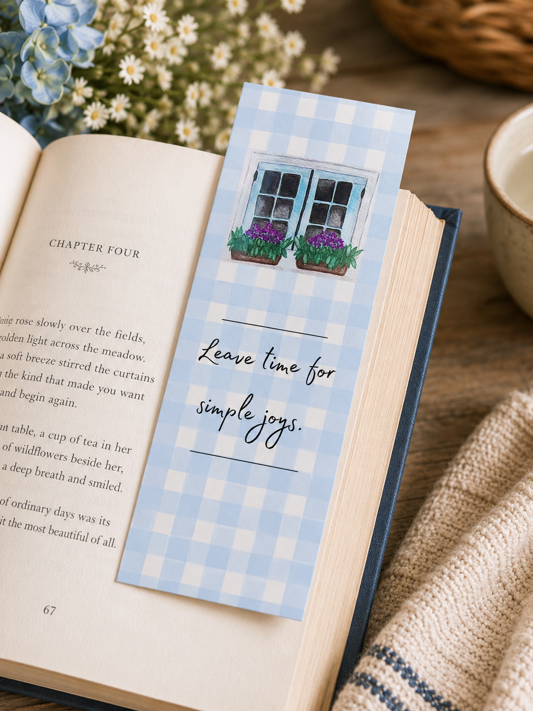 Simple Joys Watercolor Stationery Gift Set | Art Print, Notepad, Bookmark & Cards