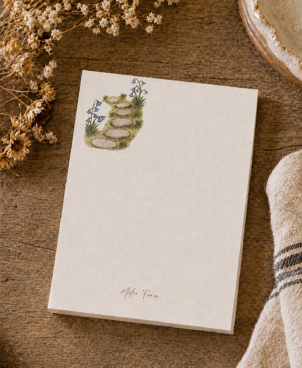 Simple Joys Bluebells Watercolor Stationery Gift Set
Art Print, Notepad, Bookmark, Note Cards & Mini Cards