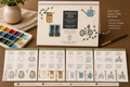 Watercolor Quick Guides- Farmhouse Watercolor Quick Guides  8.5 x 5.5