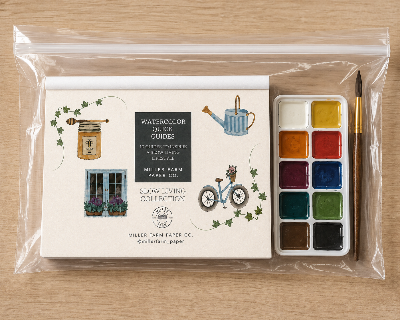 Watercolor Quick Guides- Farmhouse Watercolor Quick Guides  8.5 x 5.5