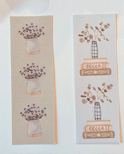 Watercolor Cozy Bookmark Set- farmhouse Art Print Bookmarks - 2 for $12