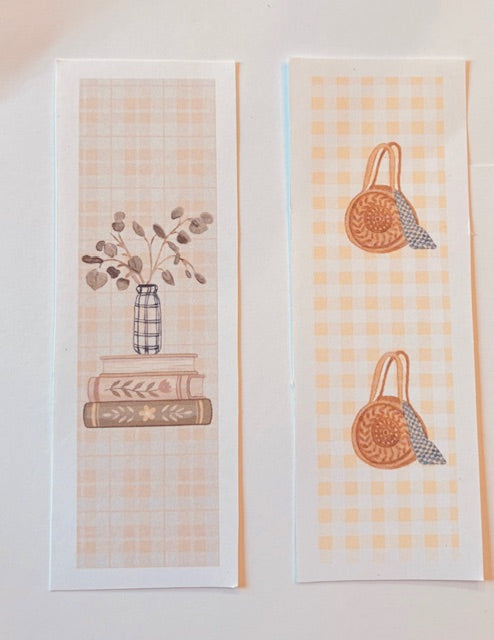 Watercolor Cozy Bookmark Set- farmhouse Art Print Bookmarks - 2 for $12